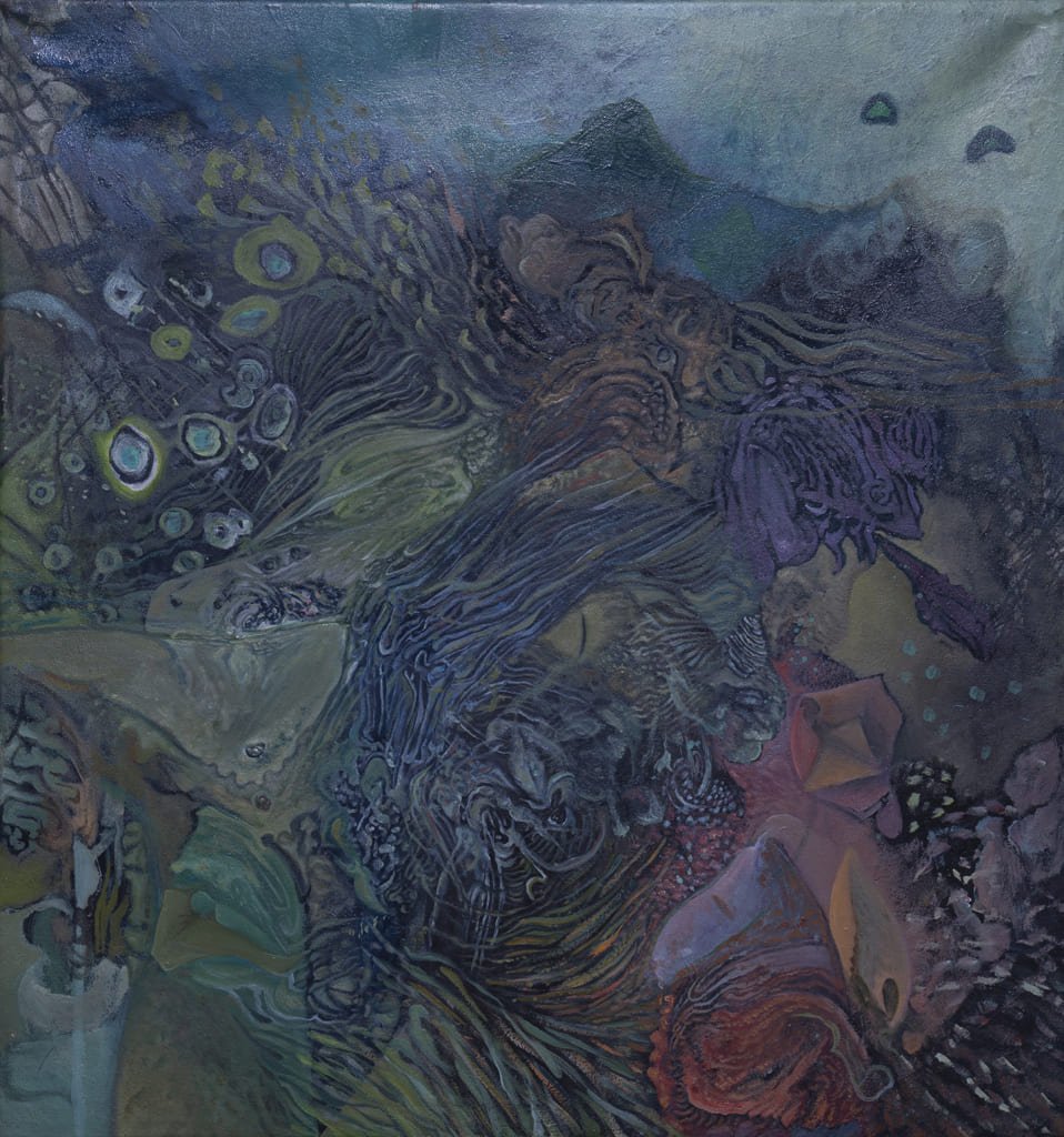 "Historia Extraoficial" con técnica óleo sobre lienzo, 2016.