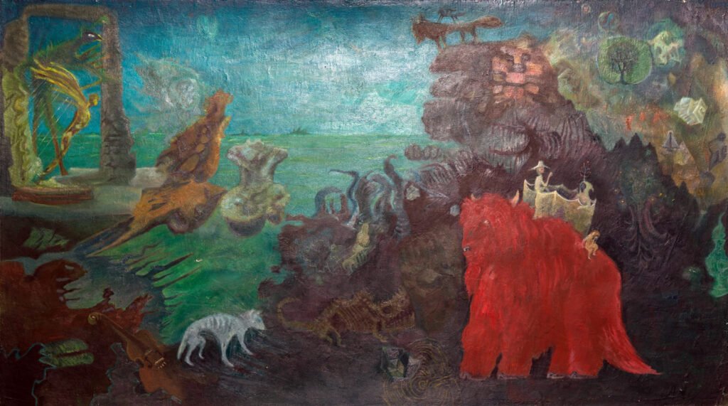 "Punto de Vista" con técnica óleo sobre papel, 2014.