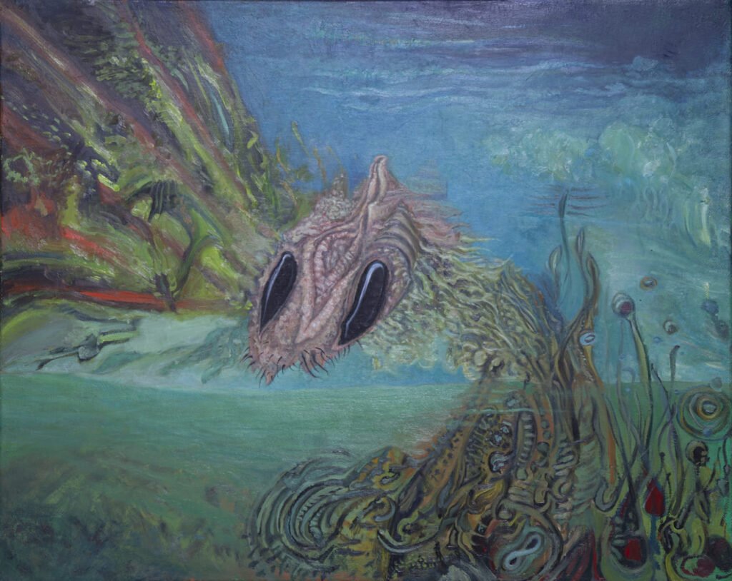 "Ser" con técnica óleo sobre lienzo, 2014.